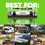 ANL Fuse Holder 100 Amp Complete Kit - Inline Professional Grade Ceramic ANL 100 Amp Fuse Block Car Audio | Weatherproof Design | 8 AWG Mega Fuse Holder, and Copper Lugs by Keyline Chargers