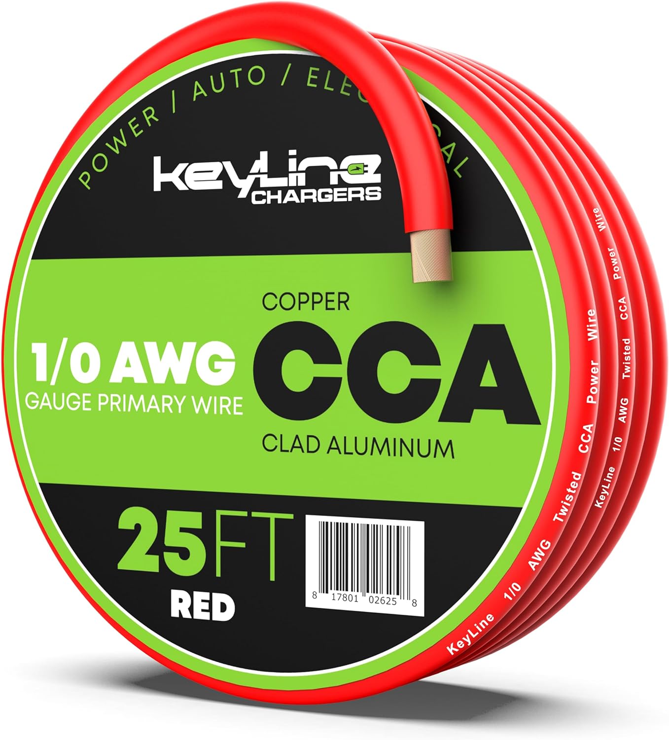 1 0 Gauge Wire 25ft Red 1 0 Gauge Amp Wire Battery Cable Marine Speaker Wire Solar Cables for RV Trailer Car Audio Speaker Cable 8 AWG